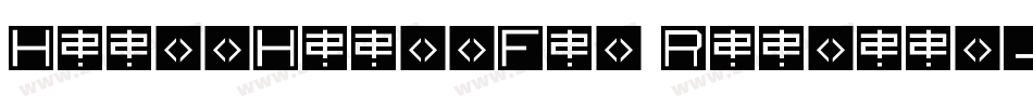 HeavyHeavyFat Regular字体转换